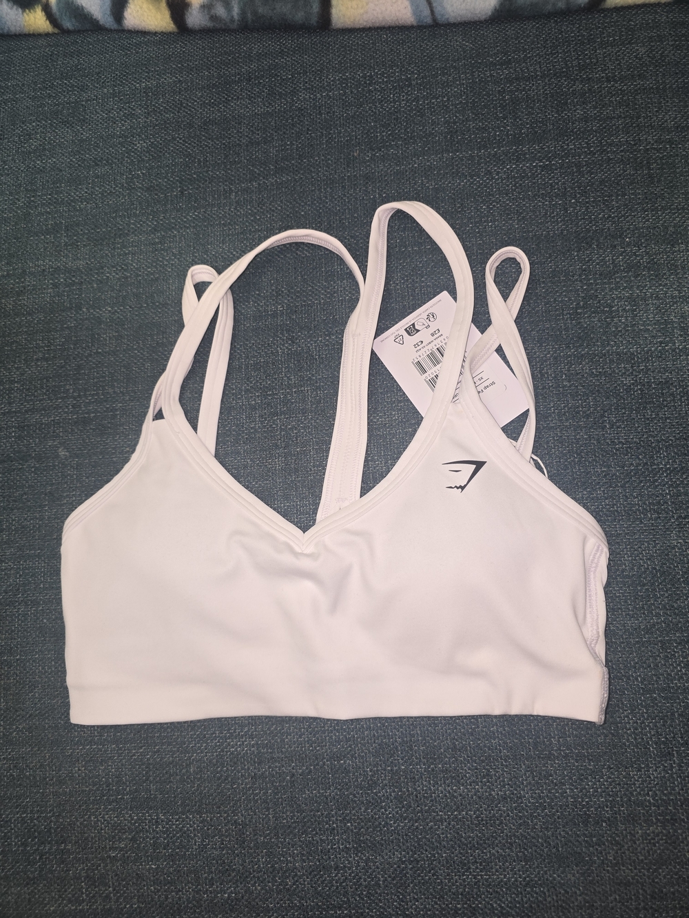 Gymshark Pale Pink Strappy V-Neck Sports Bra